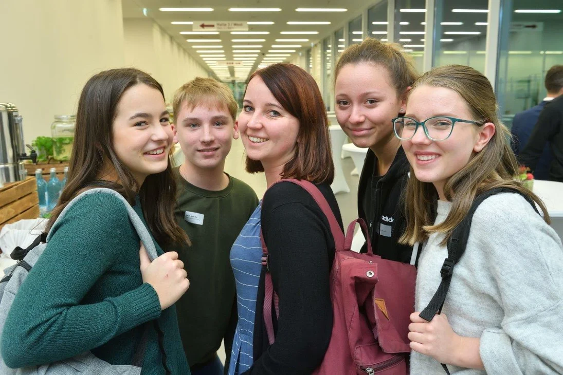 Schülergruppe in der Veranstaltung